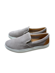 Slip on pelle scamosciato Traforato