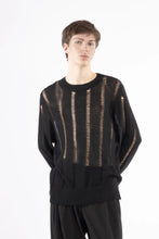 Carica l'immagine nel visualizzatore di Gallery, Maglia righe traforata M/L
