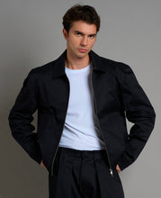 Carica l'immagine nel visualizzatore di Gallery, Giacca cropped fit cotone con zip
