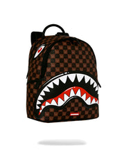 Carica l'immagine nel visualizzatore di Gallery, SHARKS IN PARIS WTF BUBBLE BROWN CHECK SAVAGE ZAINO
