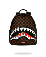 Carica l'immagine nel visualizzatore di Gallery, SHARKS IN PARIS WTF BUBBLE BROWN CHECK SAVAGE ZAINO
