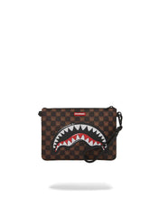 Carica l'immagine nel visualizzatore di Gallery, SHARKS IN PARIS WTF BUBBLE BROWN CHECK POCHETTE
