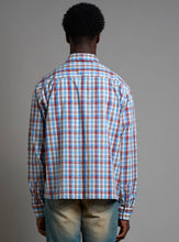 Carica l'immagine nel visualizzatore di Gallery, Camicia cropped quadri con ricamo M/L
