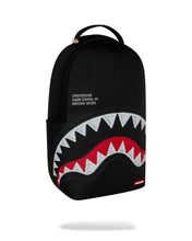 Carica l'immagine nel visualizzatore di Gallery, SHARK CENTRAL BLACK EMBROIDERED SHARK ZAINO
