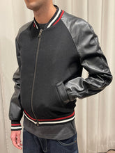 Carica l&#39;immagine nel visualizzatore di Gallery, Bomber Tessuto+Pelle
