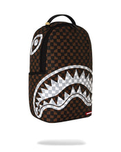 Carica l'immagine nel visualizzatore di Gallery, BROWN AND CREAM DRIP CHECK SHARK ZAINO

