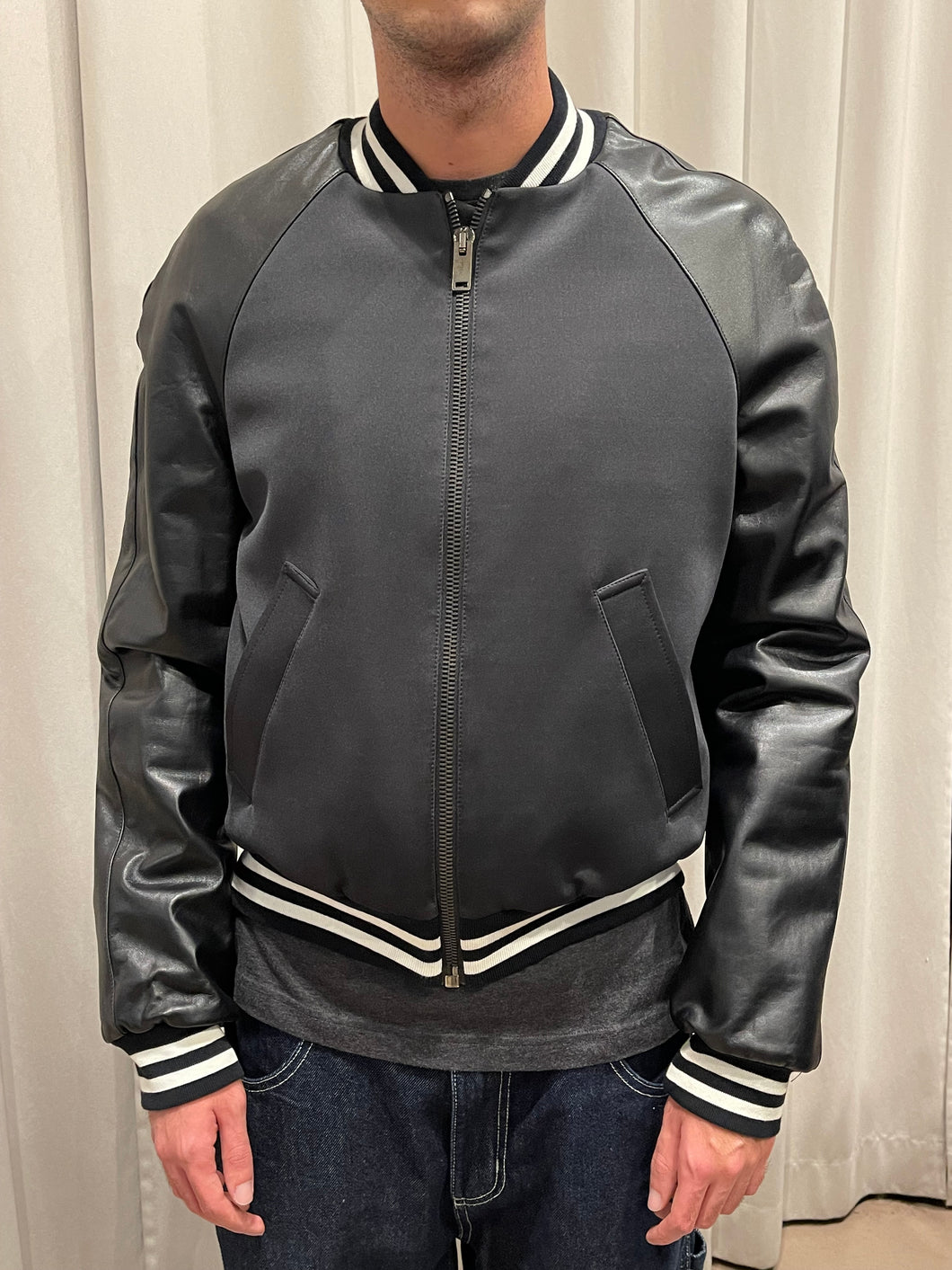 Bomber Nylon+Pelle