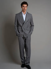 Carica l'immagine nel visualizzatore di Gallery, Pantalone wide fit gessato
